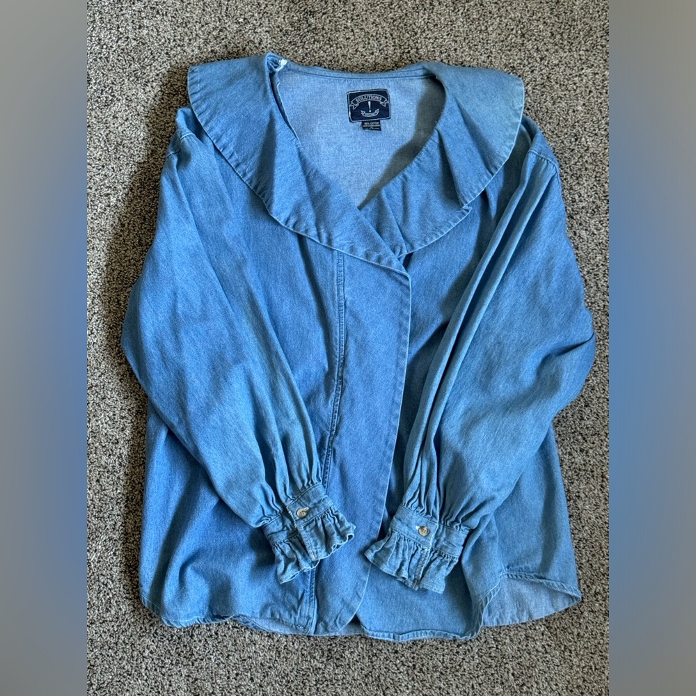 Blue vintage blouse